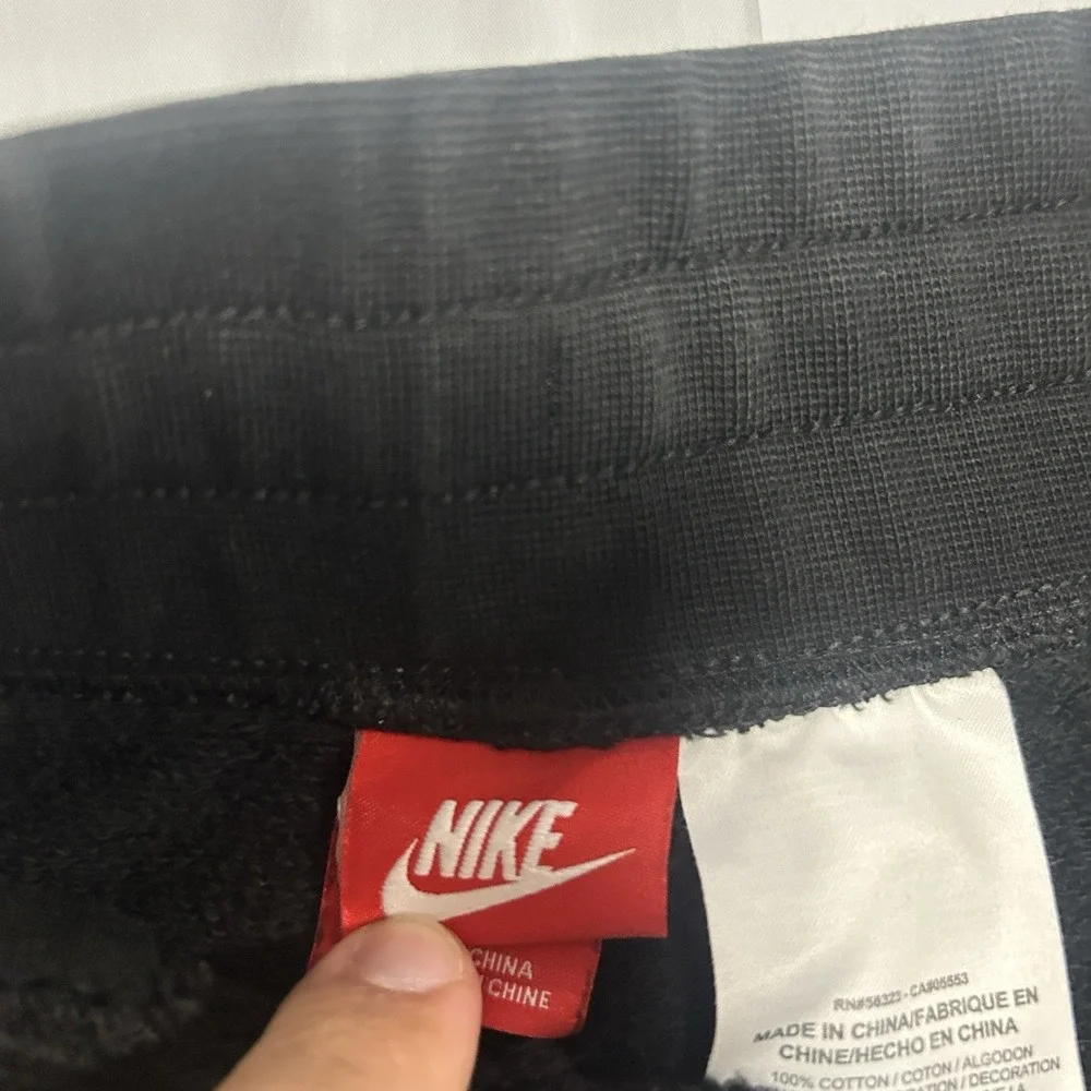 Nike Air Black Shorts Men's Small Black Fleece Wrap Around
